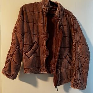 Free People Cherry Cola Dolman Jacket